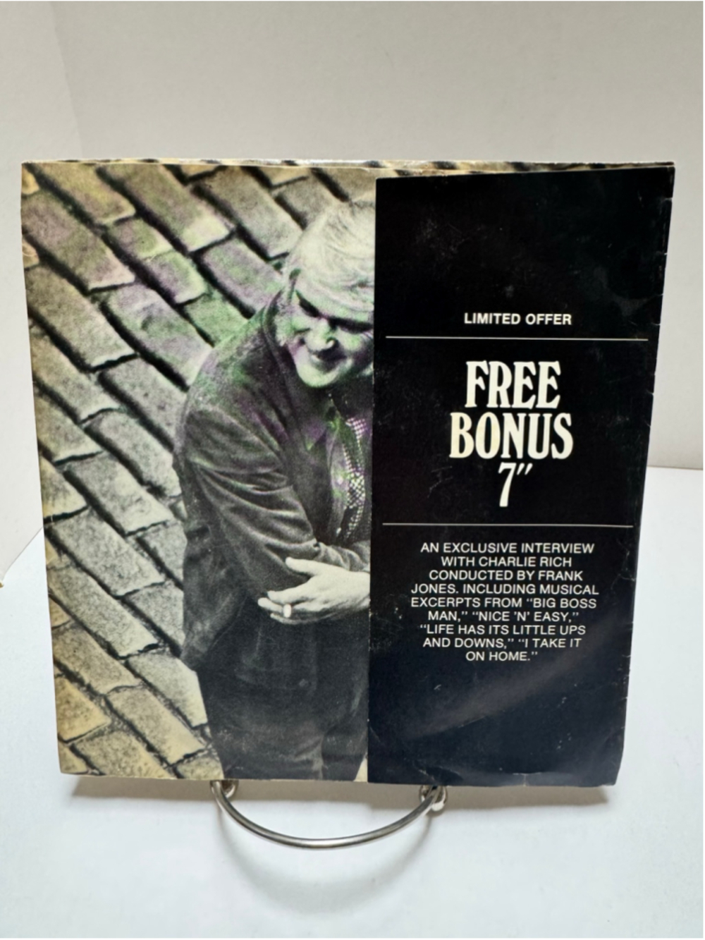Charlie Rich Epic Vinyl Record 7 Inch Bonus Interview 33 RPM